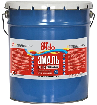 Эмаль ПФ-115 белая 20кг Витеко