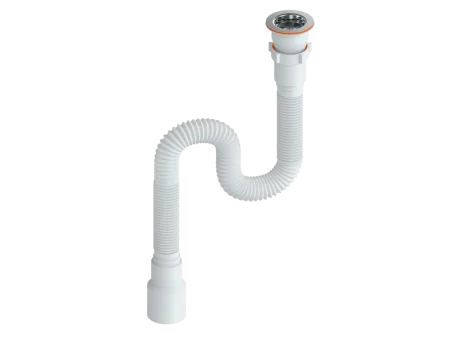 Сифон для умывальника труба гибкая 1 1/2х40/50 1200мм СГУ-1,2 РМС