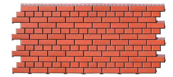 Сайдинг "Кирпич прокрашенный" 1840х215мм 1шт-0,4м2 /1уп-15шт