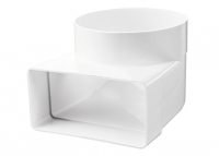 Соединитель вентиляционный универсальный 60х120х100мм 611 Парус плюс