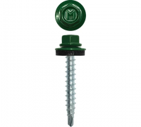 Саморез кровельный RAL6005 4,8х29 дерево 250шт зеленый мох Daxmer