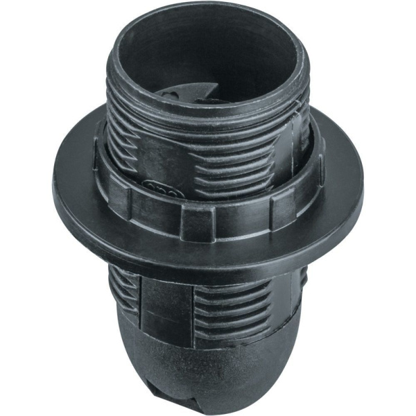 Патрон подвесной с кольцом Е14 черный Navigator---