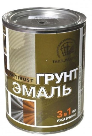 Грунт эмаль по ржавчине 3в1 красная 1,9кг глянец Радуга