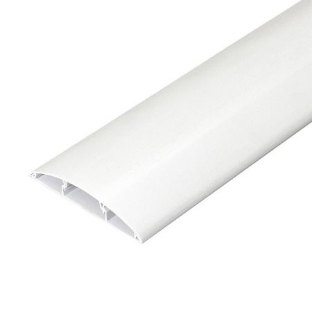 Наличник пластиковый  2200х70х14 белый с кабель каналом Идеал