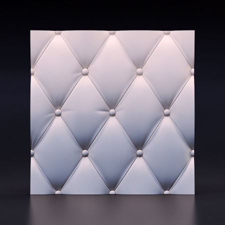 Панель 3D из гипса 425х425 коретная стяжка