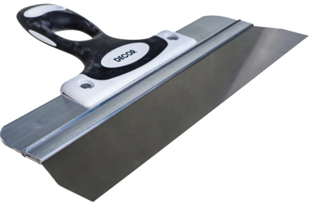 Шпатель нержавеющий  2-к ручка 300ммх0,3мм Decor(10)