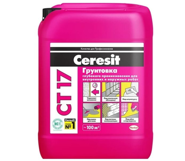 Грунтовка ГП универсальная 10л СТ17 Pro Ceresit Henkel